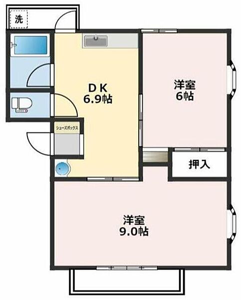 ユーヒットA 202｜神奈川県川崎市宮前区馬絹１丁目(賃貸アパート2DK・2階・39.60㎡)の写真 その2