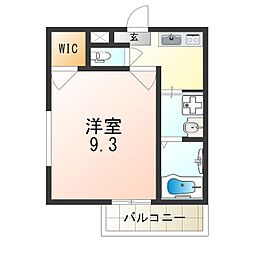 阪急神戸本線 西宮北口駅 徒歩14分の賃貸アパート 1階1Kの間取り