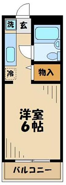 ルミニコスモス 205｜東京都八王子市東中野(賃貸マンション1K・2階・17.75㎡)の写真 その2