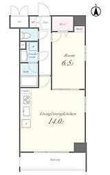 N'sパークレジデンス高田馬場 1LDKの間取図画像