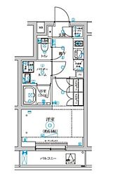 東京メトロ丸ノ内線 新中野駅 徒歩20分の賃貸マンション 3階1Kの間取り