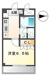 ロイヤルヒルズ宮崎台 1Kの間取図画像