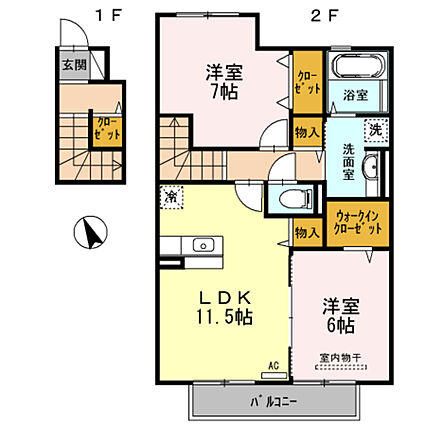 D-room松江東_間取り_0