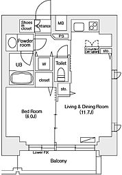 間取図画像 1LDK