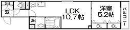 ワンライフ私市 1LDKの間取図画像