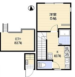 杉並区成田西2丁目アパート 1Kの間取図画像
