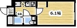 草加市八幡町アパート 1Kの間取図画像