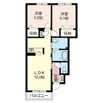 サリュート　I 00103 ｜ 埼玉県さいたま市中央区円阿弥７丁目9-12（賃貸アパート2LDK・1階・54.37㎡） その2