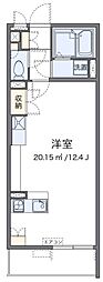 レオネクストプロムナード ワンルームの間取図画像