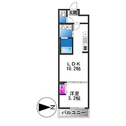 フジパレス東花園駅北I番館 1LDKの間取図画像