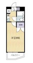 雅ビル 1Kの間取図画像