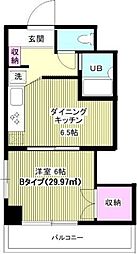 Ｍ’ＳＤビル 7階1DKの間取り