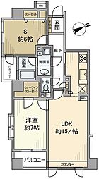 シティハイツ本郷 9階1SLDKの間取り