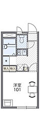 レオパレスコイズミ 1Kの間取図画像