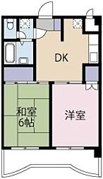 クロノス新所沢 2DKの間取図画像