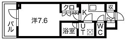 シーズンフラッツ高田馬場リバーサイドサウス 1Kの間取図画像