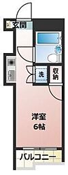 ウインベルソロ高砂NO2 ワンルームの間取図画像