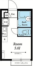 リブリ・レンテ 1階ワンルームの間取り