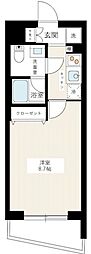 AZEST新桜台 1Kの間取図画像