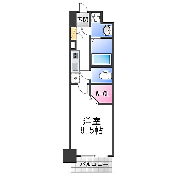 JPレジデンス大阪城東4 ｜大阪府大阪市東成区大今里南１丁目(賃貸マンション1K・9階・27.90㎡)の写真 その2