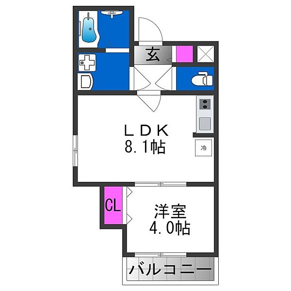 H-maison東住吉II ｜大阪府大阪市東住吉区照ケ丘矢田３丁目(賃貸アパート1LDK・2階・28.64㎡)の写真 その2