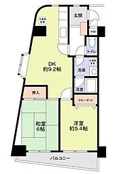 アドバンス江古田 2DKの間取図画像