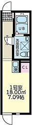 RDワン ワンルームの間取図画像