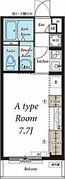 リブリ・三鷹 1Kの間取図画像