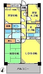 アルス長津田 1階3LDKの間取り