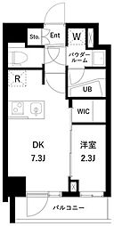 アジールコート桜上水 4階1DKの間取り