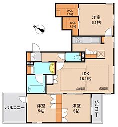 Rampart 3LDKの間取図画像