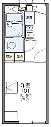 レオパレスサンハイム 1Kの間取図画像
