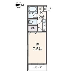 ＲｅＤＥＡＬ志茂 2階1Kの間取り
