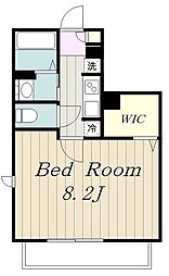 マーリエ調布 1階1Kの間取り