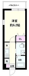 NSGATE江北1 1Kの間取図画像