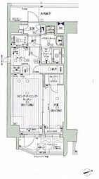 プレサスジュネ浅草WEST 1LDKの間取図画像