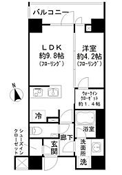 ディアナコート池田山公園 1LDKの間取図画像