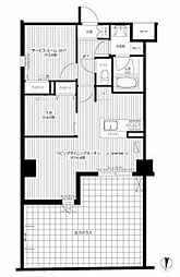 フィルージュ浦和常盤 1階1SLDKの間取り