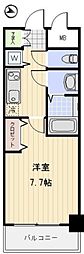 メゾン・ド・ヴィレ高輪魚らん坂 1Kの間取図画像