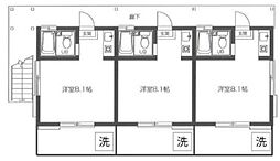 メゾン・ド・マカロン3 1Kの間取図画像