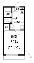 東京メトロ有楽町線 平和台駅 徒歩3分の賃貸マンション 1階1Kの間取り
