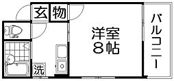 GRANZ香里新町 1Kの間取図画像