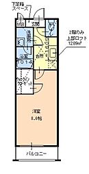 フジパレスフジマサ 1Kの間取図画像