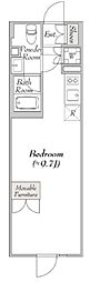 Joyous Gard代々木 2階ワンルームの間取り