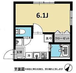 Sコンフォート朝日ヶ丘 1Kの間取図画像