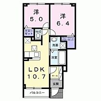 フランメゾン　I 102 ｜ 福岡県久留米市善導寺町飯田770-1（賃貸アパート2LDK・1階・50.44㎡） その2