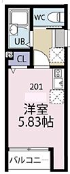 ブライトコート上石神井 1Kの間取図画像