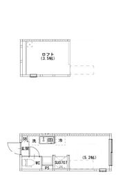 Comfort 天照 2階ワンルームの間取り