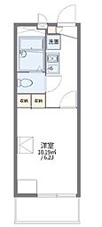 レオパレスCANDY 1Kの間取図画像