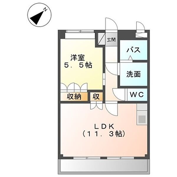和歌山県和歌山市福島(賃貸アパート1LDK・1階・41.00㎡)の写真 その2
